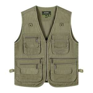 होंग कांग के प्रशंसक फोटोग्राफर बनियान पुरुषों के फैशन मल्टी-पॉकेट बनियान को ओवरऑल कर सकते हैं। - Product Image 2