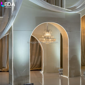 ฉากหลังงานแต่งงานแบบถอดประกอบได้ LEDA สีขาว สำหรับตกแต่งงานแต่งงานและงานปาร์ตี้ - Product Image 4