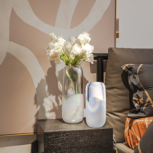 Jarrón de Cristal para Libros de Boda, Color Gobelino, con Diseño de Flor Siciliana - Product Image 1