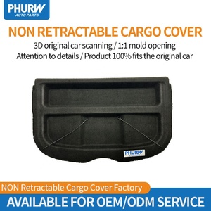 Phurw ที่คลุมสินค้าแบบไม่สามารถหดได้ชั้นวางของสำหรับ Toyota <span class=keywords><strong>Chr</strong></span> ฝาครอบท้ายรถ2020 2018ป้องกันความเป็นส่วนตัว + - Product Image 2