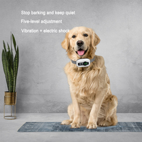 IP67 Wasserdichtes Anti-Bell-Halsband für Hunde mit Intelligenter Vibrationserkennung & Harmlosem Schock, Wiederaufladbares Hundehalsband mit Bellstopp-Funktion