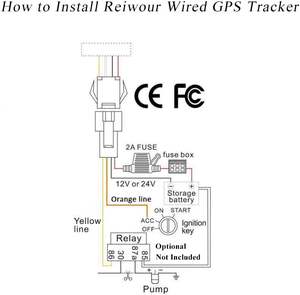 Traceur GPS 4G filaire étanche avec <span class=keywords><strong>abonnement</strong></span> inclus et coupure moteur à distance pour la gestion de flotte (voitures, camions) - Product Image 2