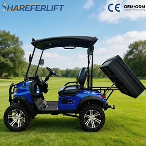 Sharefer-Voiturette de golf tout-terrain <span class=keywords><strong>2</strong></span> <span class=keywords><strong>places</strong></span> avec voiture de golf électrique, scooter de golf électrique avec <span class=keywords><strong>lit</strong></span> de chargement - Product Image 1