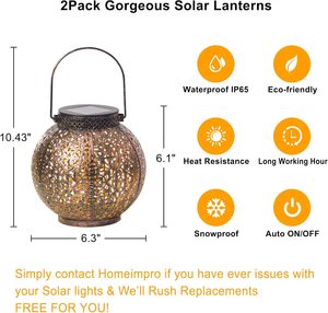 Lámparas Solares al por Mayor, Lámpara de Piso de Bronce con Diseño Personalizado, Lámpara LED de Metal para Exteriores, Jardín y Camping - Product Image 2