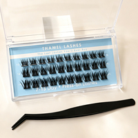 Cils à texture naturelle sans bande, cils auto-adhésifs volumineux, taille personnalisée, vente en gros, emballage personnalisé, Europe, Royaume-Uni, France, Italie