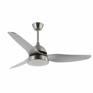 Ventilatore da soffitto moderno Smart Home con 5 lame senza lama e lampada ABS integrata motore DC 110V telecomando interruttore - Product Image 1