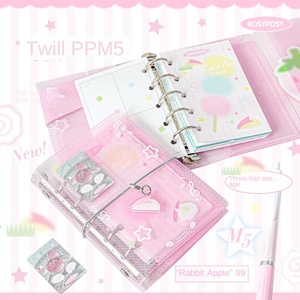 Quaderno Portatile Mini M5 in Twill PP, Agenda Tri-Fold Kawaii, Cancelleria Scolastica - Product Image 2