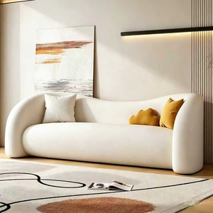 Canapé en tissu incurvé avancé, multi-usage, pour salon, chambre, salon de beauté, réception, espace de repos - Product Image 1