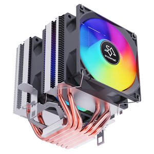 Снеговик экономичный 3pin кулер для ЦП RGB CPU Радиатор 6 тепловых труб с 2 90*90*25 мм тихий вентилятор для Intel/AMD игровой ПК - Product Image 1
