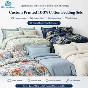 Ropa de Cama Cloudland con Certificación OEKO-TEX, Auditada por BSCI, 300 Hilos, Estampado Vegetal, Alta Densidad, Transpirable, Ecológica, Premium, 100% Algodón - Product Image 3