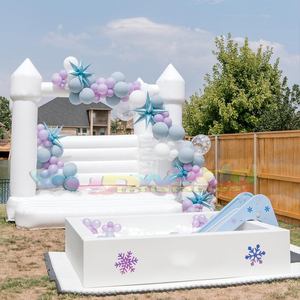 Parque infantil al aire libre personalizado, equipo de juego suave, <span class=keywords><strong>casa</strong></span> de rebote inflable con PISCINA DE BOLAS - Product Image 6