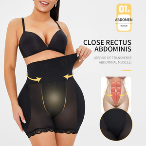Culotte gainante pour femmes, sous-vêtement amincissant en dentelle, <span class=keywords><strong>grande</strong></span> <span class=keywords><strong>taille</strong></span> - Product Image 5