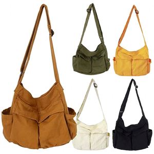 Custom Crossbody <b>Bag</b> <b>for</b> <b>Men</b> Large Capacity Canvas <b>Shoulder</b> Solid Leisure Women's Messenger Travel Tote with logo - Product Image 1