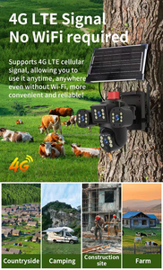 V380 Pro クラウドストレージ 6MP 9MP WiFi IP67 屋外ソーラーカメラ フルカラーナイトビジョン セキュリティシステム 4G SIMカード CMOS 1年間 - Product Image 6