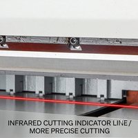Cortadora de Papel Eléctrica FN-G450VS+ A3 de 450 mm, Máquina de Corte de Papel de Alta Precisión con Protección de Seguridad Infrarroja
