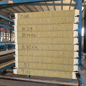 Cool Room Rock Wool PU <span class=keywords><strong>Techo</strong></span> Sandwich Panel de pared <span class=keywords><strong>Aislamiento</strong></span> térmico para construcción y granja - Product Image 6