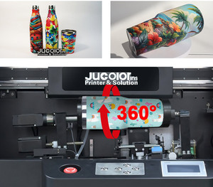 Impresora UV Rotativa Digital de Gran Diámetro Jucolor 360, Venta Directa de Fábrica Profesional para Botellas de Vino y Latas de Cerveza - Product Image 4