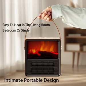 Chauffage infrarouge PTC portable 1200W, mini-chauffage électrique de bureau avec ventilateur pour le chauffage hivernal à la maison, dans la salle de bain, la chambre ou le camping-car - Product Image 3