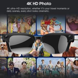 Lunettes intelligentes ASUNLIKE AI avec caméra HD 8MP, photos 4K, vidéo 1080P, anti-vibration, pavé tactile, gestes, traduction en temps réel, IP66 - Product Image 3