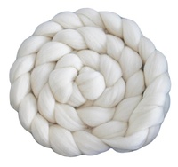 Mercerized Wool Tops Super Luster 66-100S Combed Merino Wool Fiber for Fabric