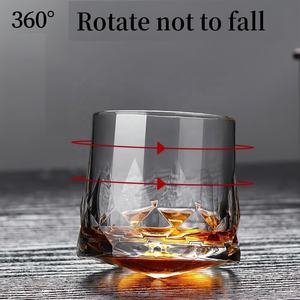 Grabado Spining Rocks Gafas Bar Rolling Spirit Glass Cup 8,5 oz Rotating Whisky Tumbler - Product Image 2