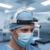 Lampe frontale chirurgicale LED rechargeable, lampe frontale portable à focalisation réglable pour la dentisterie, la chirurgie plastique et l'examen clinique