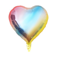 Ballons en aluminium solides en forme de cœur de 18 pouces pour mariages, anniversaires, Saint-Valentin, décorations de fête - Vente en gros