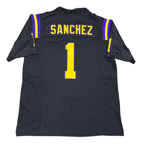 Camiseta de Fútbol Americano Bordada Personalizable de Alta Calidad, Cuello en V, Manga Corta, Unisex, Secado Rápido, para Entrenamiento Universitario - Product Image 2