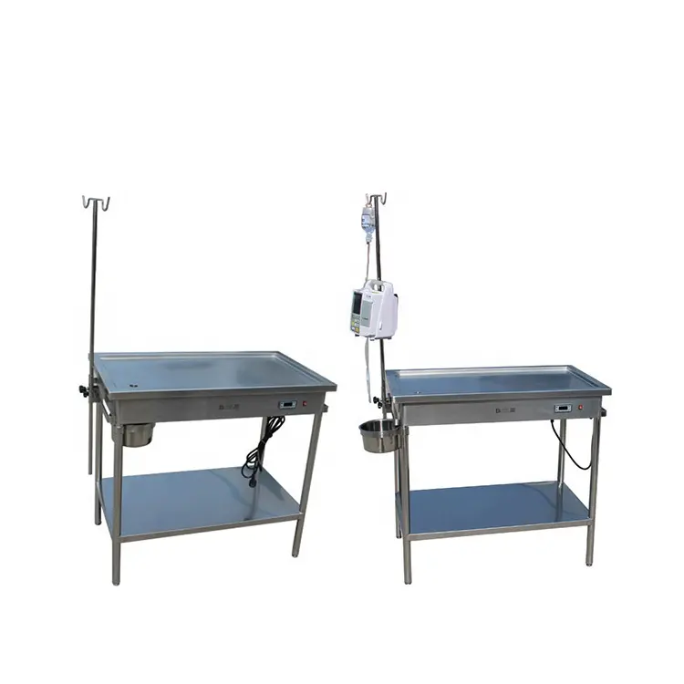 अस्पताल के पालतू पशु उपकरण पशु चिकित्सा उपचार टेबल पशु चिकित्सा परीक्षा ऑपरेशन हीटिंग फ़ंक्शन के साथ इन्फ्यूजन टेबल