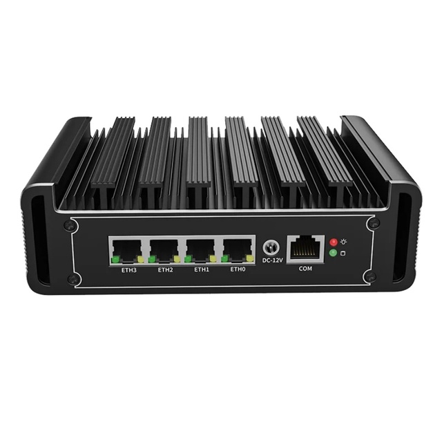 X4D Fanless N100 N5105 J5040 J4125 Industrial Mini PC 4*2.5GbE I226 LAN Mini Computer Home Network Router for Home Business