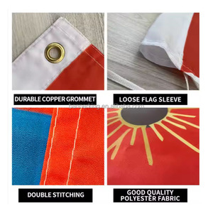 Bán Buôn Tùy Chỉnh In Ảnh Polyester Bông Vải Hai Mặt Thăng Hoa Cờ & Biểu Ngữ Cho Chiến Dịch Logo Sử Dụng Khuyến Mại - Product Image 2