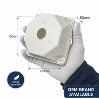 Boîtier de jonction pour caméras de sécurité CCTV, en plastique ABS/PC, étanche IP40, 130x130x50mm, blanc