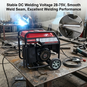 โรงงานผลิตเครื่องเชื่อมแก๊สแบบเงียบ OEM ODM กำลังไฟ 5.5KW กระแสไฟ 20-300A สตาร์ทแบบแมนนวล สำหรับใช้งานในอุตสาหกรรม รุ่น HS6900-300A *แบบพกพา - Product Image 4