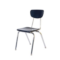 Chaise d'étudiant américaine électroplaquée pour université, école, salle de classe, collège, chaise de cadet, chaise de salle à manger
