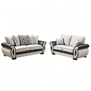 Top Selling Elegant Modern Faux Leather 5 Seat <b>Sofa</b> Set With Sturdy Wood Frame And Eco Friendly Durable Feature For Living Room - Product Image 6
