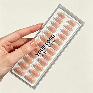 <span class=keywords><strong>Uñas</strong></span> postizas de gel suave con efecto espiral <span class=keywords><strong>pastel</strong></span>, cortas, almendradas, de polimetilmetacrilato, acrilonitrilo butadieno estireno, para presionar. - Product Image 2