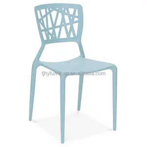 Modern Funky Cheap Stacking Armless Restaurant Furniture Dining Plastic Furniture outdoor pp chair