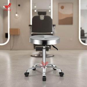 Chaise de travail professionnelle AntluPlus à rotation 360° pour barbier, <span class=keywords><strong>coiffeur</strong></span>, technicien, tabouret pivotant pour salon de beauté - Product Image 4