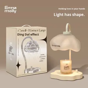 EMMA <span class=keywords><strong>MOLLY</strong></span> Lampe Chauffe-Cire Créative Moderne, Veilleuse en Verre pour Aromathérapie, Idéal Cadeau de Mariage, Meilleur Choix - Product Image 1