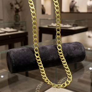 ขายส่งโซ่ทองชุบไมโคร 14K 18K 24K แบบ Curb Chain, ดีไซน์โซ่ทันสมัย, โซ่สไตล์ Curb, โซ่แฟชั่น, รับสั่งซื้อโซ่ Curb จำนวนมาก - Product Image 1