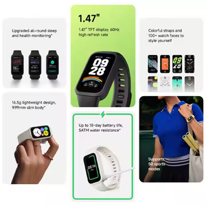 Smart Watch da <span class=keywords><strong>5</strong></span> ATM impermeabili da 1.47 ''con durata della batteria originale globale <span class=keywords><strong>Mi</strong></span> Smart <span class=keywords><strong>Band</strong></span> 9 attiva 18 giorni - Product Image 4