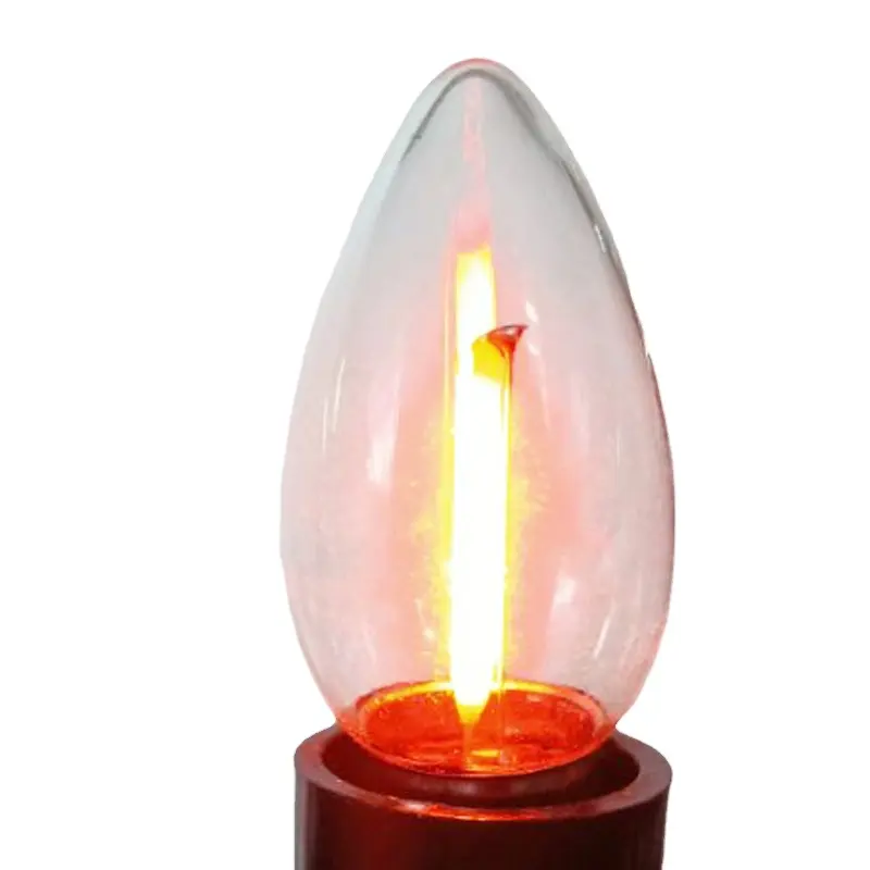 LED filament lamp Bubble Decorative light C7 Buddha Lotus bulb salt small night color C22