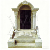 Mausolées, monuments et pierres tombales en granit naturel de Chine, fabriqués à la main, couleur personnalisée, pour extérieur, grands, simples et économiques, pour cimetière