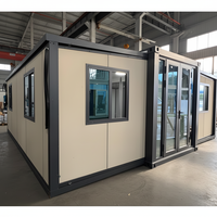 Maison préfabriquée extensible sécurisée de 20 pieds ou 40 pieds avec cuisine, villa, mini-maison, maison mobile, maison portable