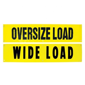 Nhiệm Vụ Nặng Nề Xe Tải Cảnh Báo An Toàn Lưới Cờ Rộng Tải/Quá Khổ Tải Vinyl Biểu Ngữ Với Bungee - Product Image 4