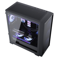 Gaming PC Case SPCC Steel ATX Computer Case Tower Mid Gaming PC Chassis with LCD Display