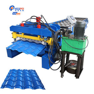 เครื่องขึ้นรูปลอนหลังคาแบบม้วน ใช้งานง่าย บำรุงรักษาง่าย เครื่องขึ้นรูปลอนกระเบื้องเคลือบ - Product Image 1