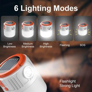 Portable ABS Solar <b>Rechargeable</b> <b>LED</b> Camping Lantern-Multifunction Emergency <b>Light</b> with IP65 Rating and 50000 Hours <b>Working</b> Time - Product Image 5