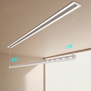 Balcony home LED <b>lighting</b> automatic lifting hidden embedded intelligent invisible electric drying rack - Product Image 2