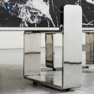 Foshan Hotel Project, sofá de mármol de piedra Natural maciza, juego de mesa de centro para apartamento, muebles de sala de estar personalizados de alta calidad - Product Image 4